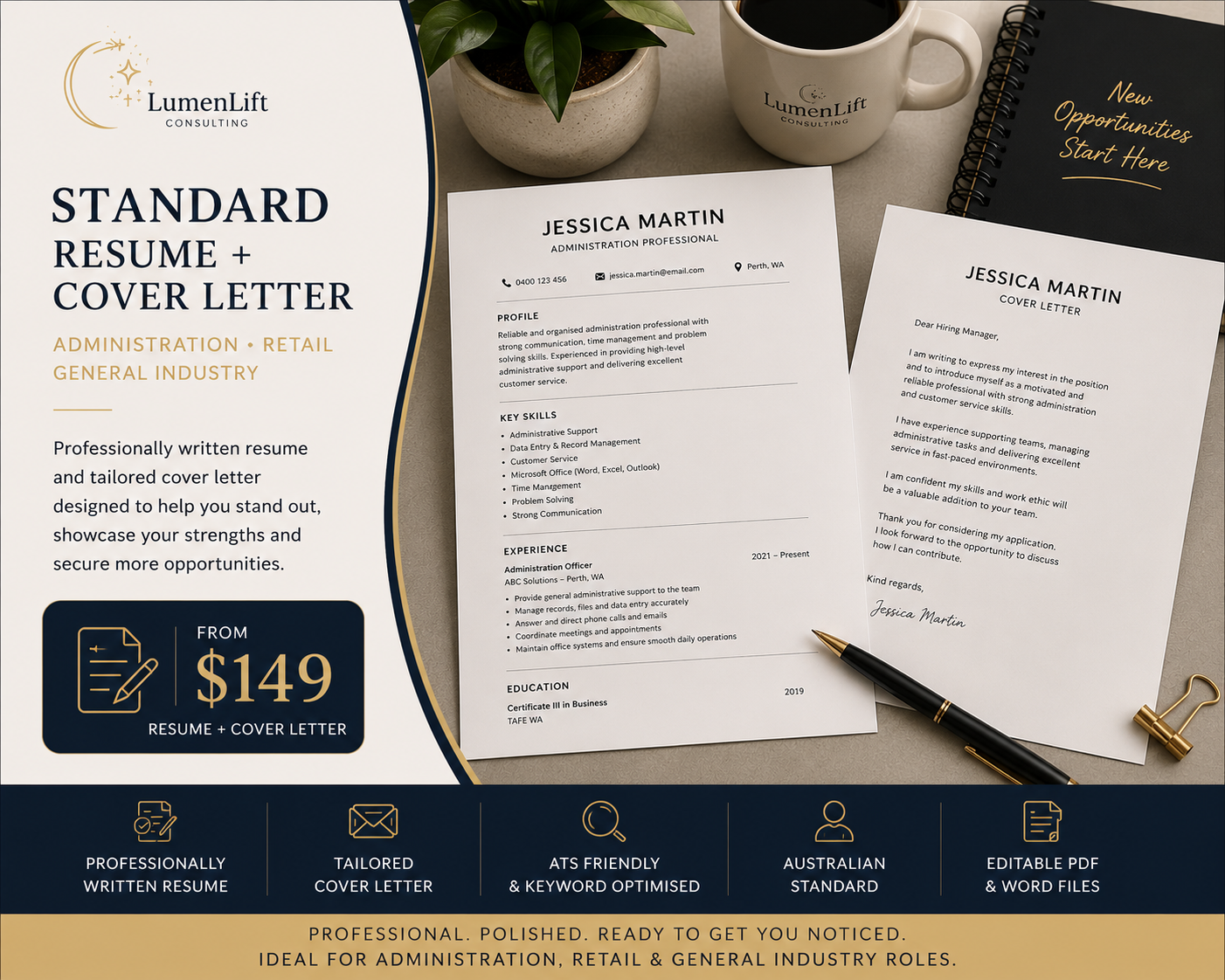 Standard Resume & Cover Letter Package