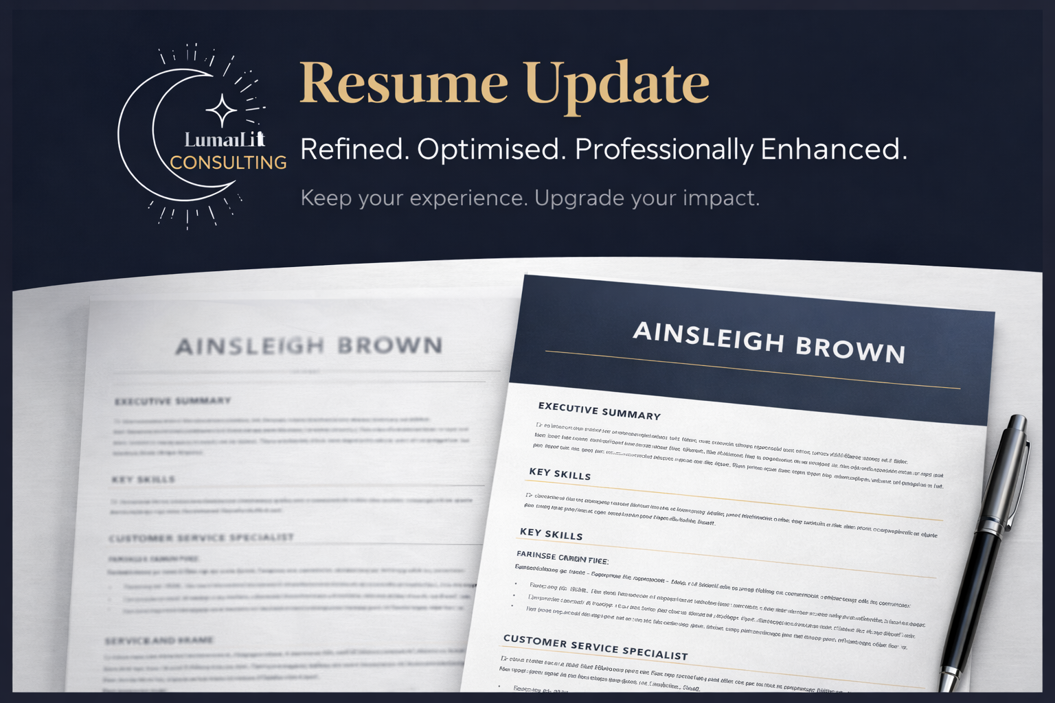 Resume update (Existing Resume)