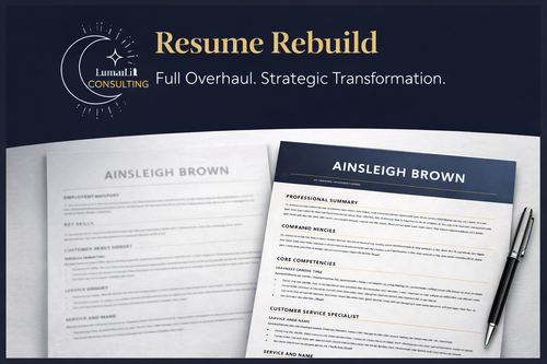 Adult Resume Rebuild