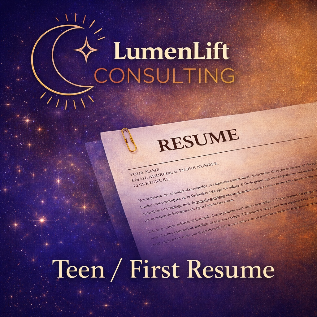 Teen / First Resume